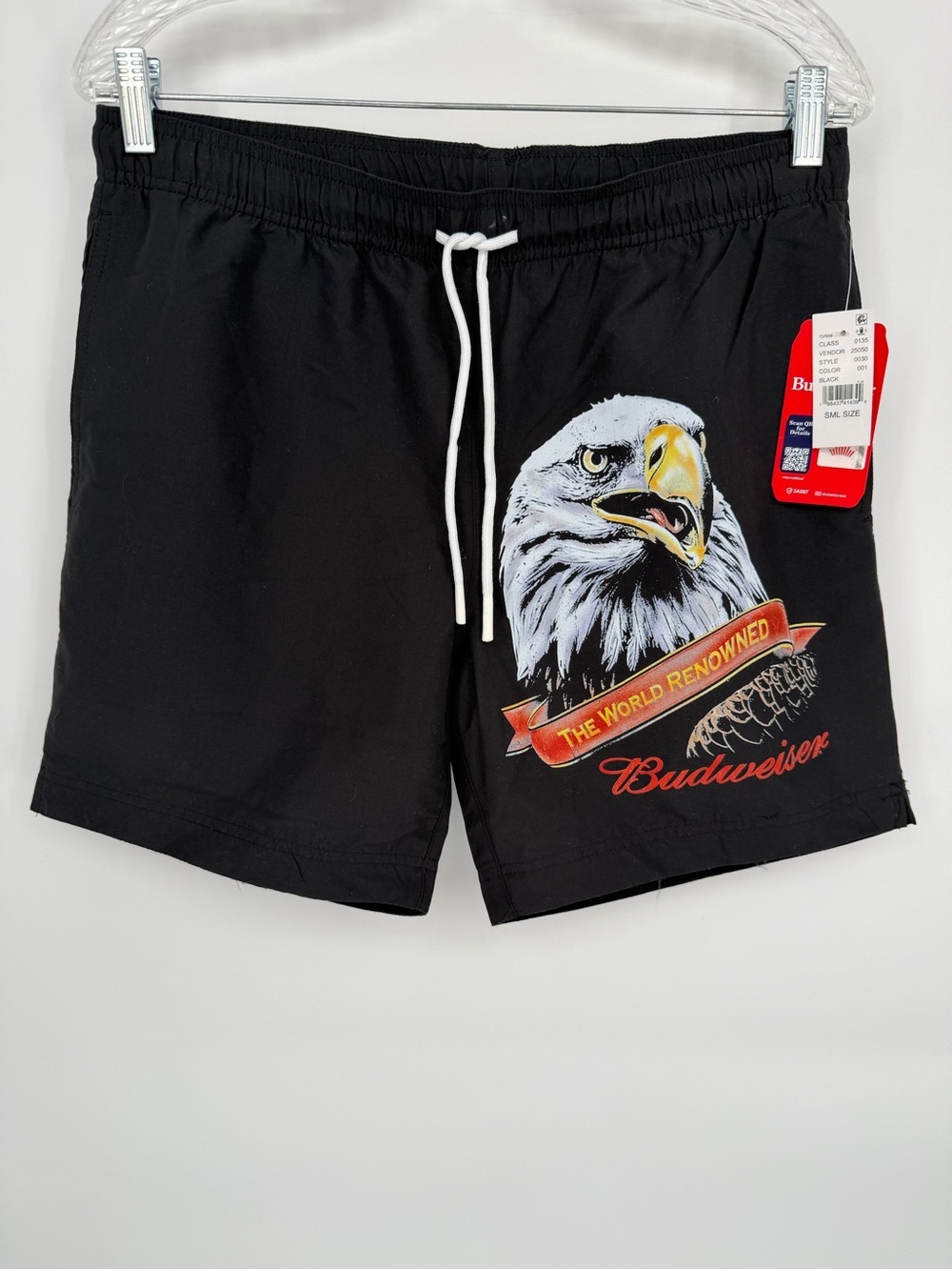 Budweiser Black Eagle Graphic Swim Trunks